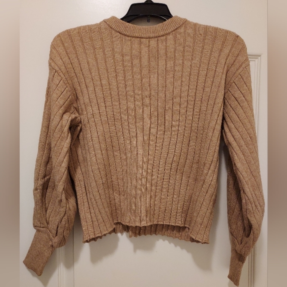 Cropped Tan Sweater